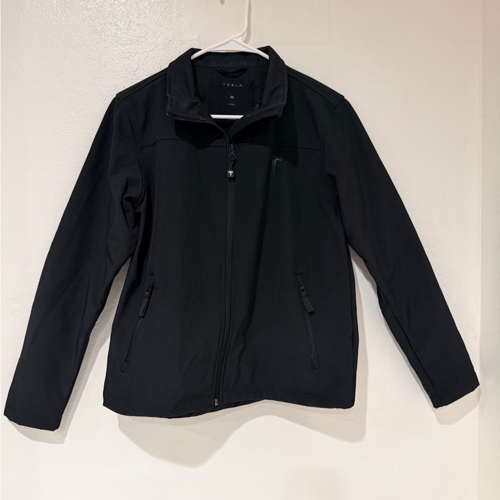 Tesla Black Women's Softshell Employee Corporate Full Zip Jacket Size M